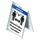 CIMCO - Dachaufsteller 'Abstand halten, Kontakt vermeiden!'