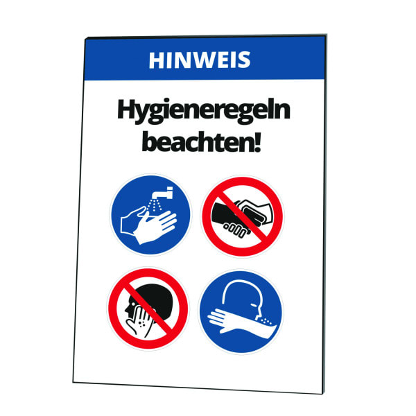 CIMCO - Wandtafel 'Hygieneregeln beachten!'