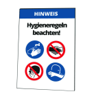 CIMCO - Wandtafel 'Hygieneregeln beachten!'