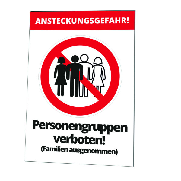 CIMCO - Wandtafel 'Personengruppen verboten!'