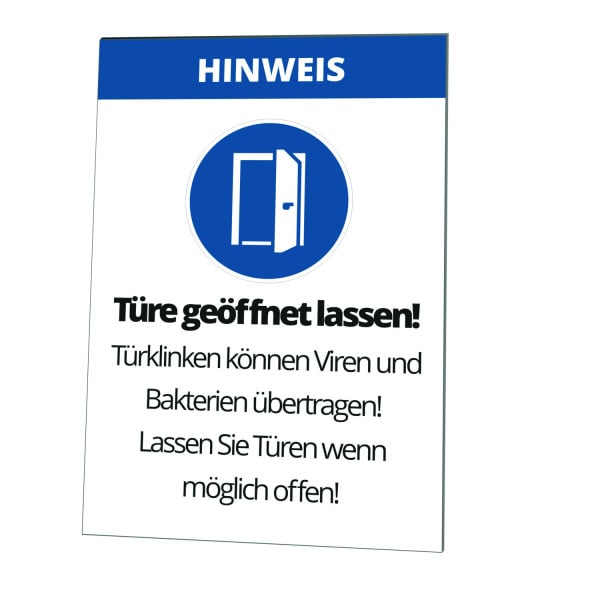 CIMCO - Wandtafel 'Türe geöffnet lassen!'