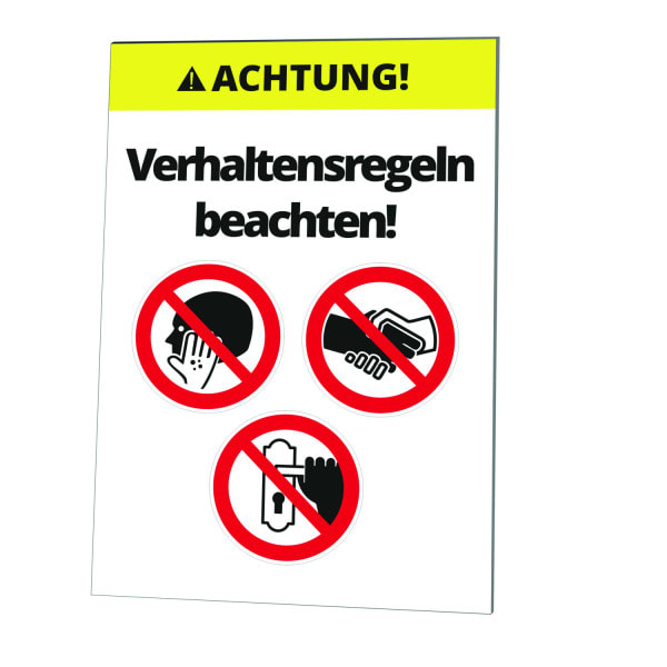 CIMCO - Wandtafel 'Verhaltensregeln beachten!'