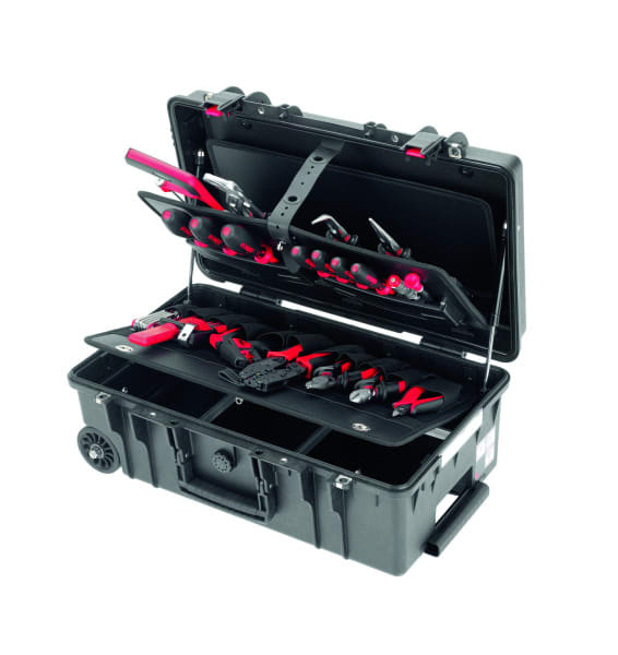 CIMCO - Gigant-Werkzeugkoffer-Trolley COMPACT ''Basis'', bestückt