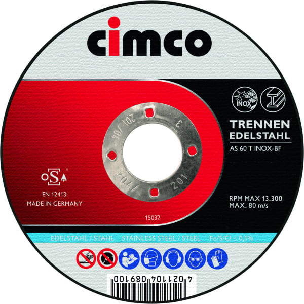 CIMCO - Trennscheiben in Dose Inox 10x 125x1,0mm, AS60TINOX