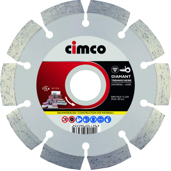 CIMCO - DIAMANT-Trennscheiben in Dose, 115 mm