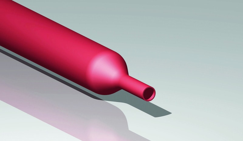CIMCO - Schrumpfschlauch 2:1, Ø 12,5/6,0 mm, L 6 m, rot, dünnwandig