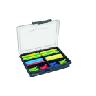 CIMCO - Schrumpfschlauch-Set COLOUR in stabiler Sortimentsbox, transparent, dünnwandig