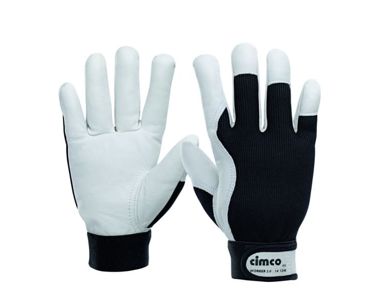 CIMCO - Arbeitshandschuh ''Worker 2.0'' schwarz/weiß, Größe 10/XL