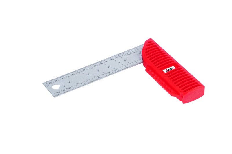CIMCO - L-Winkel 200 Edelstahl. Winkelablesung 10° - 50°, 90°. L200