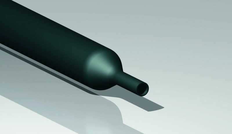 CIMCO - Schrumpfschlauch 1,5/0,7mm 35mm 2:1, 100 St, dünnw., schwarz