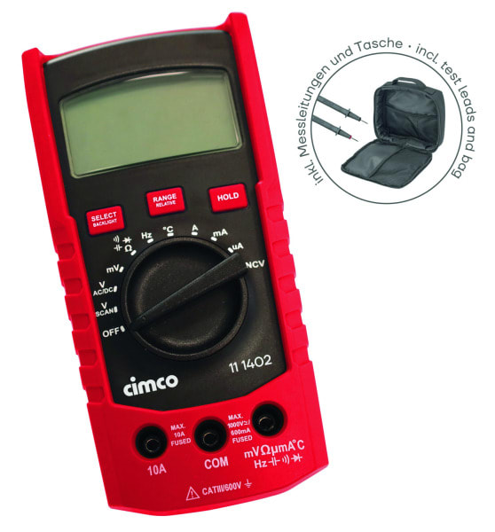 CIMCO - DMM 310 TRMS Digitales Multimeter mit Tasche