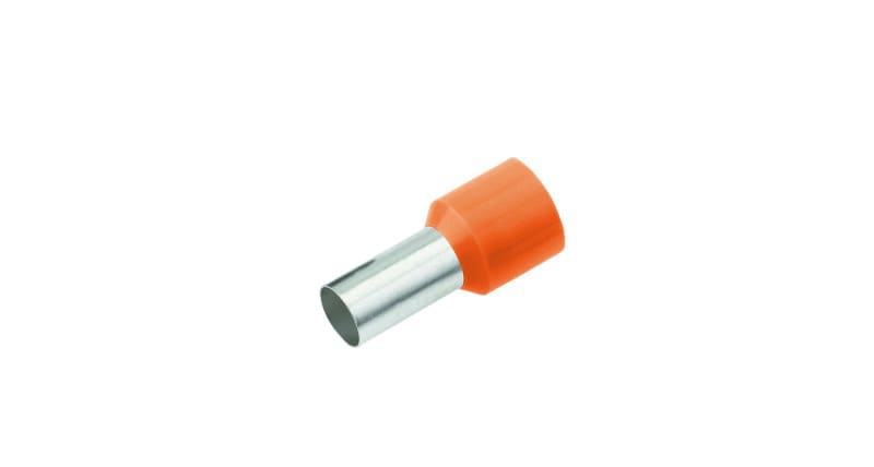 CIMCO - Isolierte Aderendhülse 0,5mm² x 10mm, orange