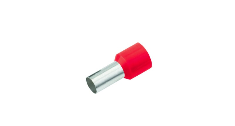 CIMCO - Isolierte Aderendhülse 1,5mm² x 10mm, rot