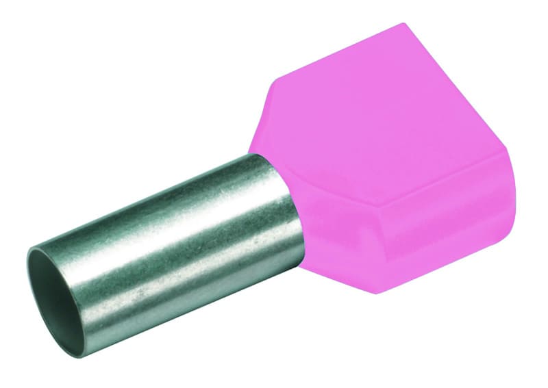 CIMCO - Zwillingsaderendhülse 2 x 0,25mm² x 8mm, violett