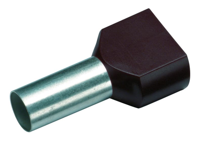 CIMCO - Zwillingsaderendhülse 2 x 1,5mm² x 12mm, schwarz
