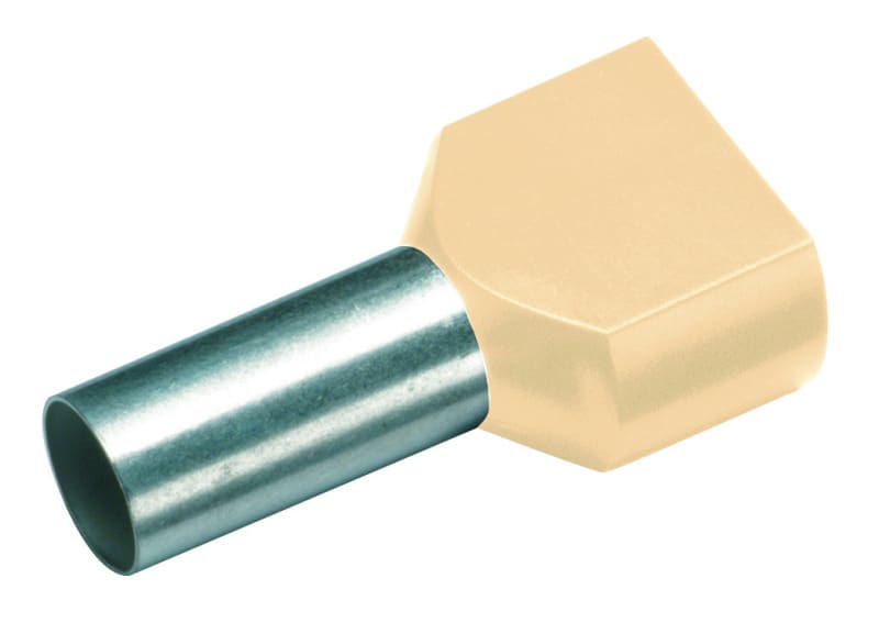 CIMCO - Zwillingsaderendhülse 2 x 16mm² x 14mm, elfenbein