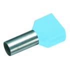 CIMCO - Zwillingsaderendhülse 2 x 0,25mm² x 8mm, hellblau
