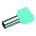 CIMCO - Zwillingsaderendhülse 2 x 0,34mm² x 8mm, türkis