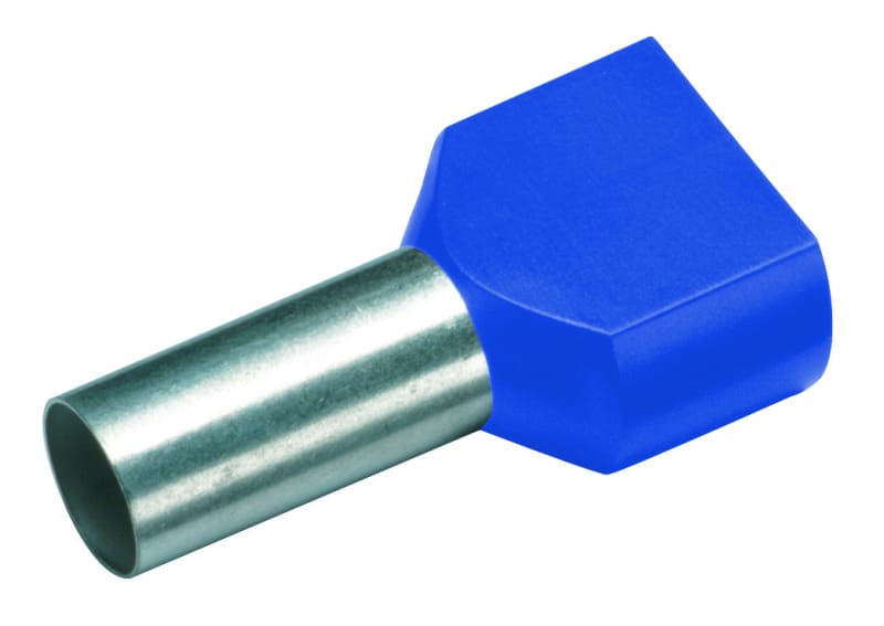 CIMCO - Zwillingsaderendhülse 2 x 2,5mm² x 10mm, blau