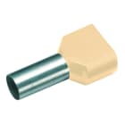 CIMCO - Zwillingsaderendhülse 2 x 10,0mm² x 14mm, elfenbein