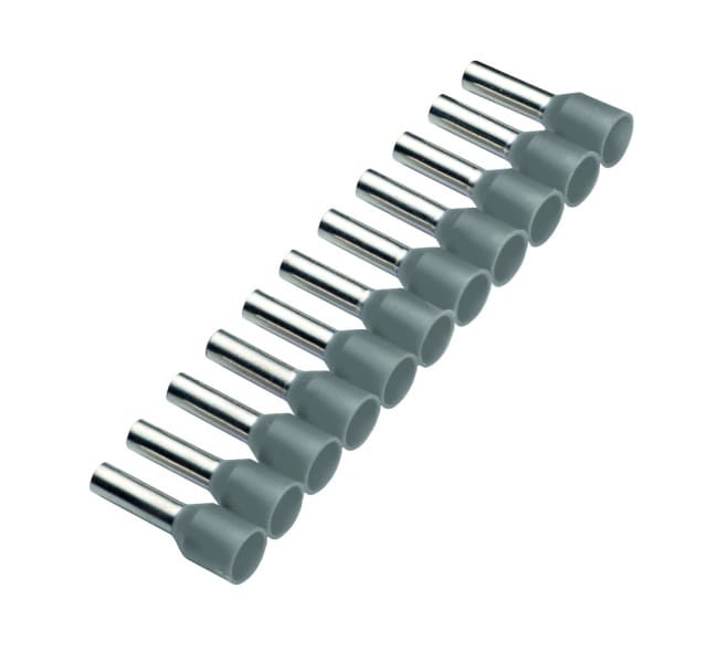 CIMCO - Aderendhülse isoliert 0,75mm² x 8mm, grau, Bandware