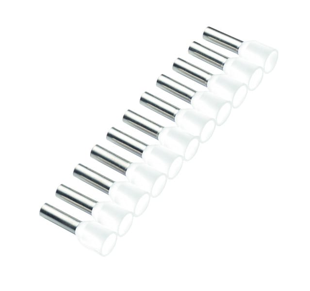 CIMCO - Aderendhülse isoliert 0,5mm² x 8mm, weiß, Bandware