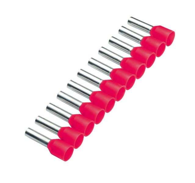 CIMCO - Aderendhülse isoliert 1mm² x 8mm, rot, Bandware