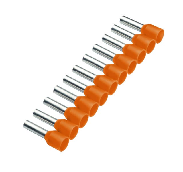 CIMCO - Aderendhülse isoliert 0,5mm² x 8mm, orange, Bandware