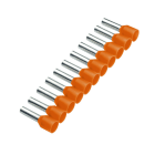 CIMCO - Aderendhülse isoliert 0,5mm² x 8mm, orange, Bandware