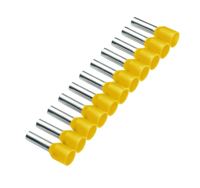 CIMCO - Aderendhülse isoliert 1mm² x 8mm, gelb, Bandware