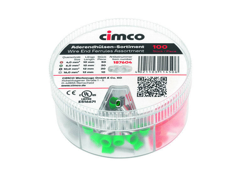 CIMCO - Aderendhülsen-Streudose, isoliert FR1