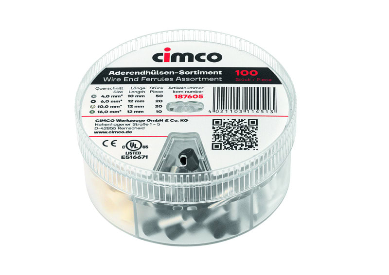 CIMCO - Aderendhülsen-Streudose, isoliert FR2