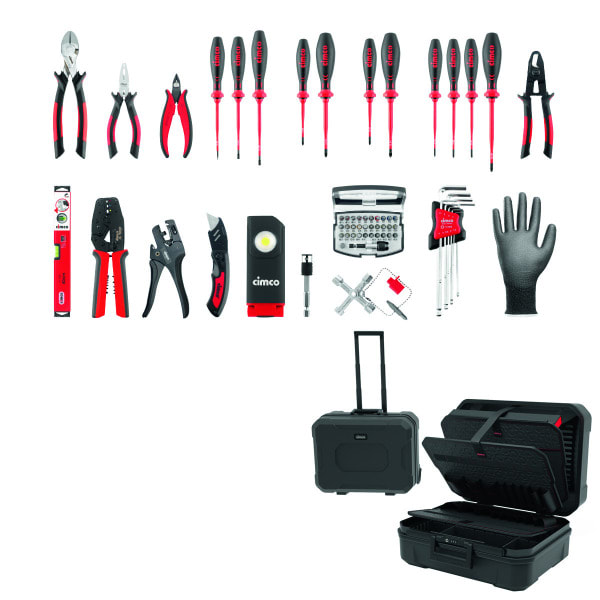 CIMCO - CimCase PRO Trolley Industry B1T2, 33-teilig, Taschen