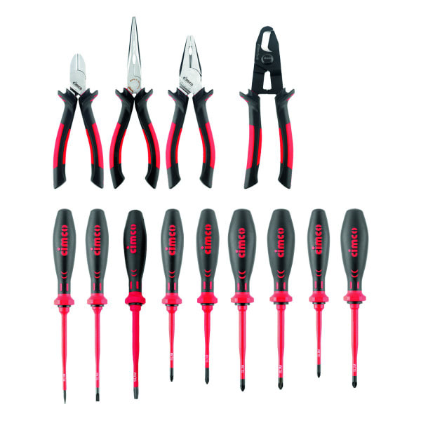 CIMCO - WZ-Paket Elektro VDE Slim, 3x Zangen, Kabelsch., SLIM SD