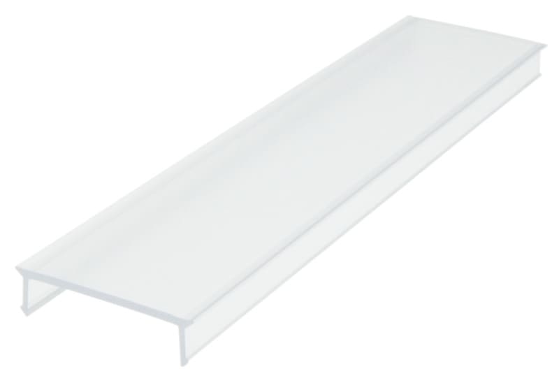AUTLED - PMMA Abdeckung TB Flach / Transparent 2 Meter