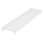AUTLED - PMMA Abdeckung TB Flach / Transparent 2 Meter