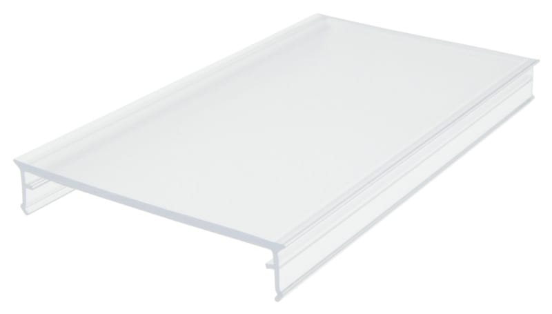 AUTLED - PMMA Abdeckung SL Flach / Transparent 2 Meter