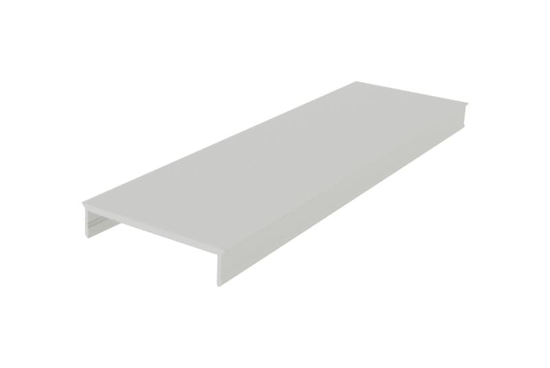 AUTLED - Aluminium Abdeckung MF Flach 2 Meter