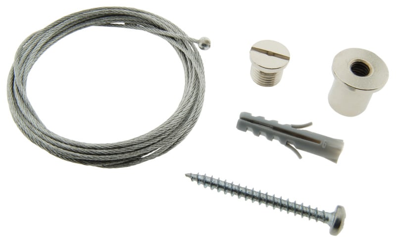 AUTLED - Seilabhänger 2m mit 1mm starkem Seil und 3mm Kugel