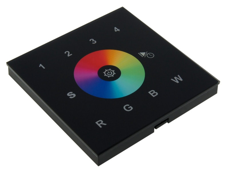 AUTLED - LED DMX WiFi Controller Touch RGBW - 4 Zonen - schwarz