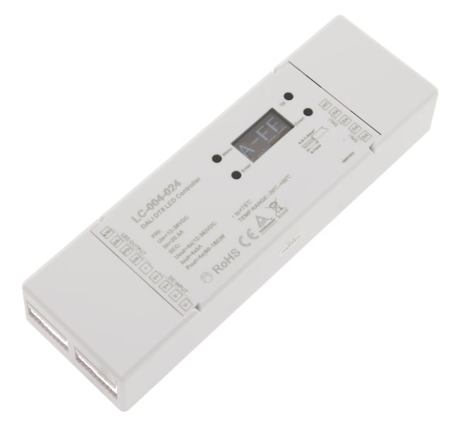 AUTLED - LED DALI PWM Dimmer 4 Kanal DT8 mit OLED Display