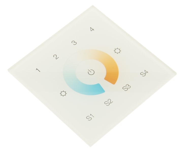 AUTLED - LED DALI Controller Touch DW DT8 - 4 Zonen (Gruppen)