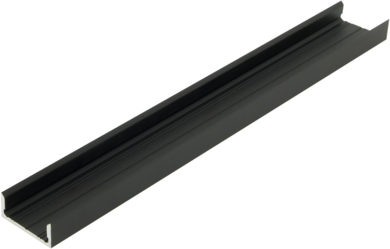 AUTLED - Aluminiumprofil LBF schwarz - 4 Meter