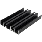 AUTLED - Aluminiumprofil LBG  schwarz - 4 Meter