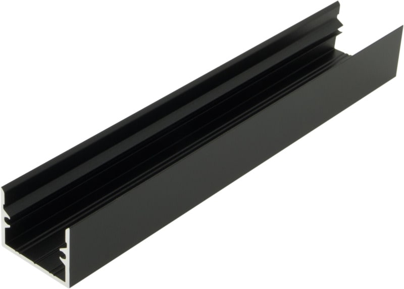 AUTLED - Aluminiumprofil TBL schwarz - 4 Meter