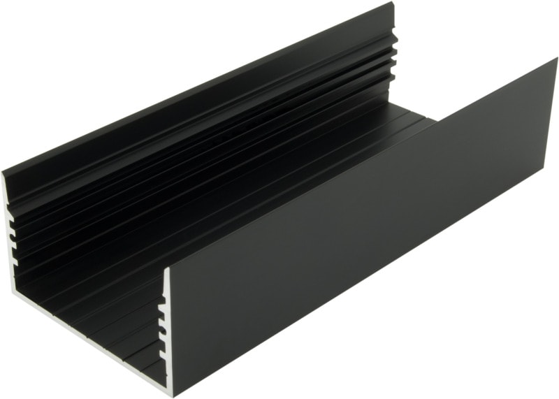 AUTLED - Aluminiumprofil SLA   schwarz - 4 Meter
