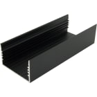 AUTLED - Aluminiumprofil SLA   schwarz - 4 Meter