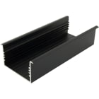 AUTLED - Aluminiumprofil SLI   schwarz - 4 Meter