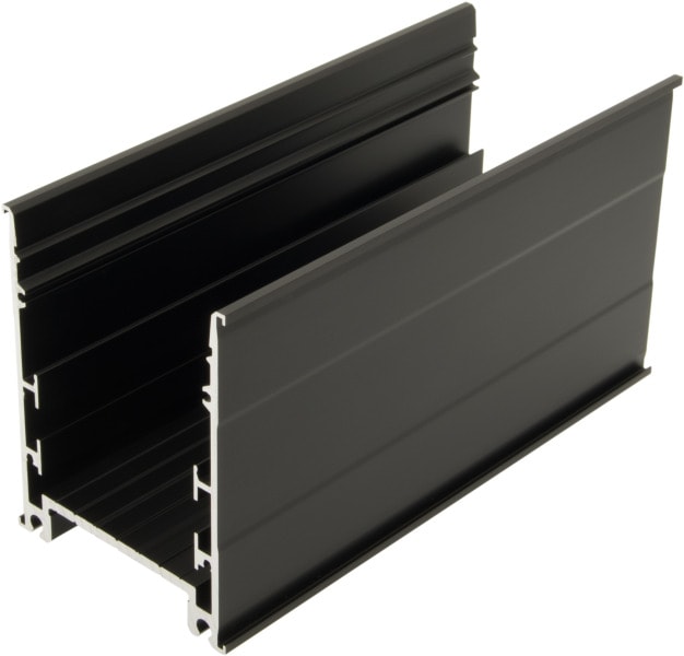 AUTLED - Aluminiumprofil SLO schwarz - 2 Meter