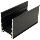 AUTLED - Aluminiumprofil SLO schwarz - 2 Meter